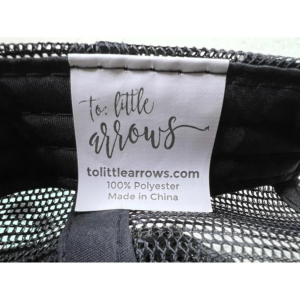 Little Arrows Like Mother Hat Cap Strap Back Black Mesh Trucker Womens